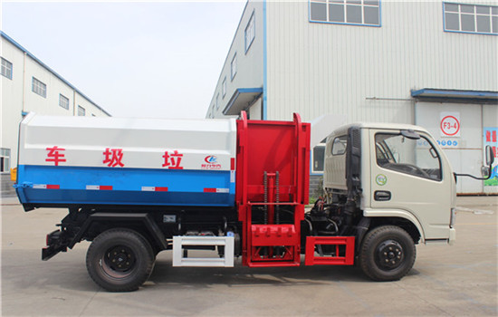 東風(fēng)多利卡掛桶式垃圾車(chē)︱5噸掛桶式垃圾車(chē)圖片