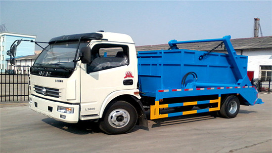 東風(fēng)多利卡擺臂式垃圾車(chē)︱6噸擺臂式垃圾車(chē)圖片