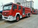 國六[推薦車(chē)型]16噸泡沫消防車(chē)_重汽豪沃后雙橋泡沫消防車(chē)參數